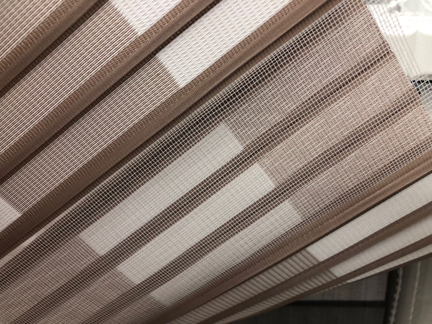格子方块百叶调光客厅书房卷帘定制拉帘升降卷帘细节图