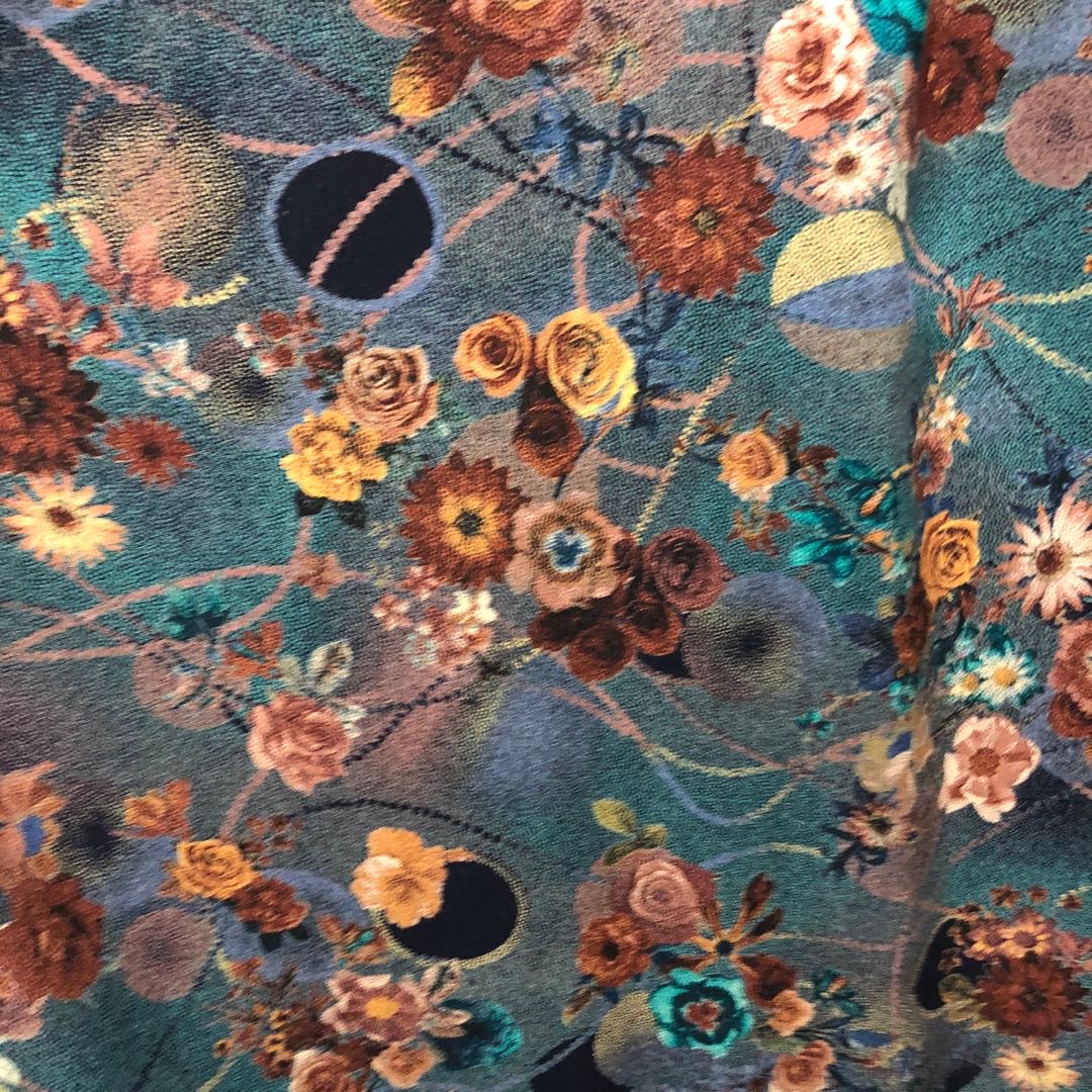 Silk and cotton fabric with multiple patterns in stock. Spring and summer clothing fabric factory direct sales. New products of the season available for wholesale or retail