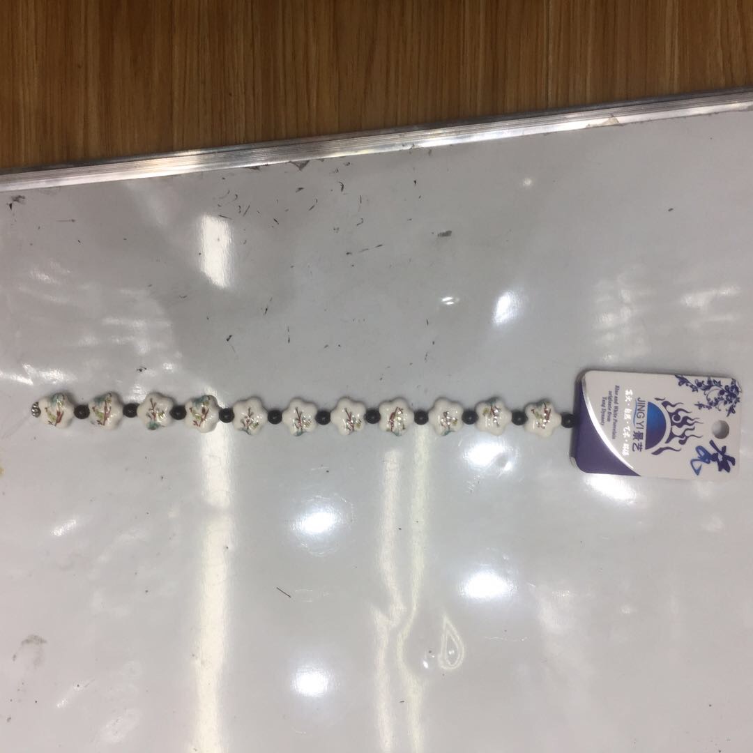 高温彩色陶瓷编织手链陶瓷配件饰品配件