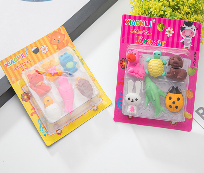 小米粒XIAOMILI新款大萝卜橡皮擦可爱学习文具细节图
