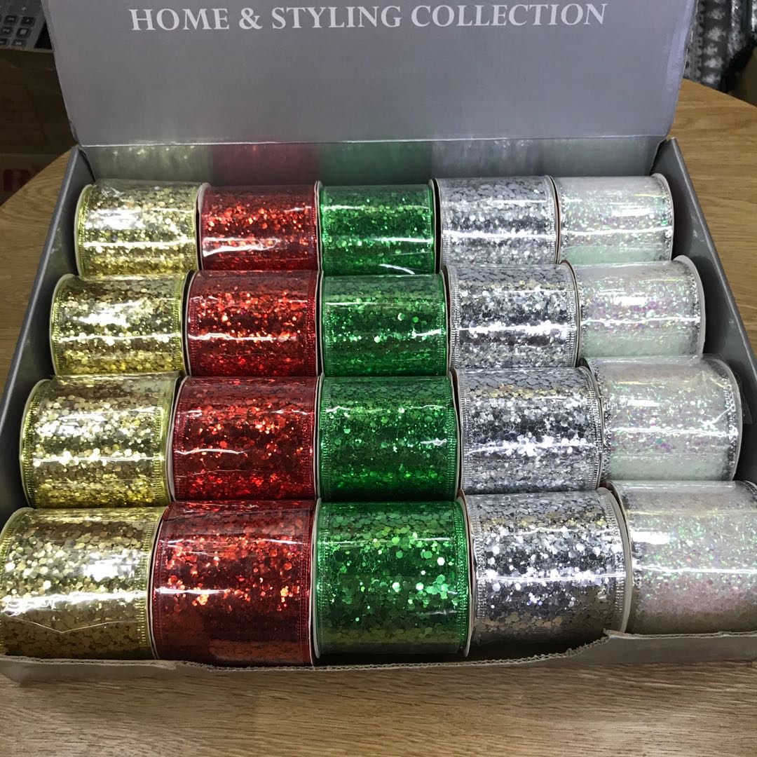 针织布料手工圣诞婚庆蕾丝diy桌布闪片亮片材质图案布辅料织带