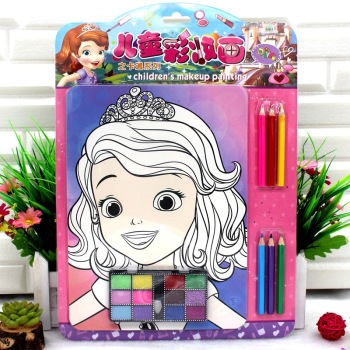 厂家直销儿童彩妆画DIY女孩手工益智填色画亲子互动彩妆玩具批发细节图