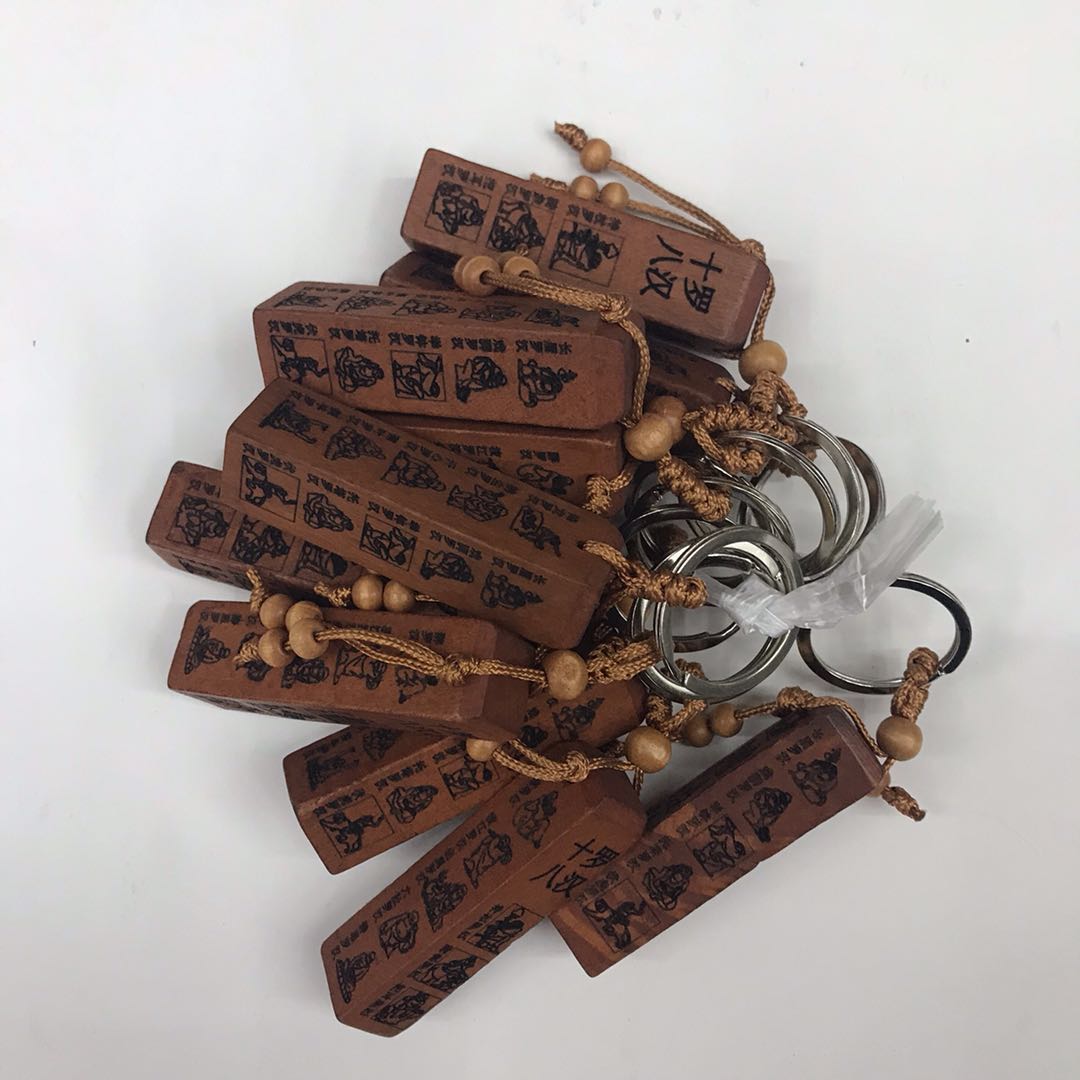 Peachwood Keychain South No Amitabha Pendant Six Character Car Key Ring Chain Accessory details Picture