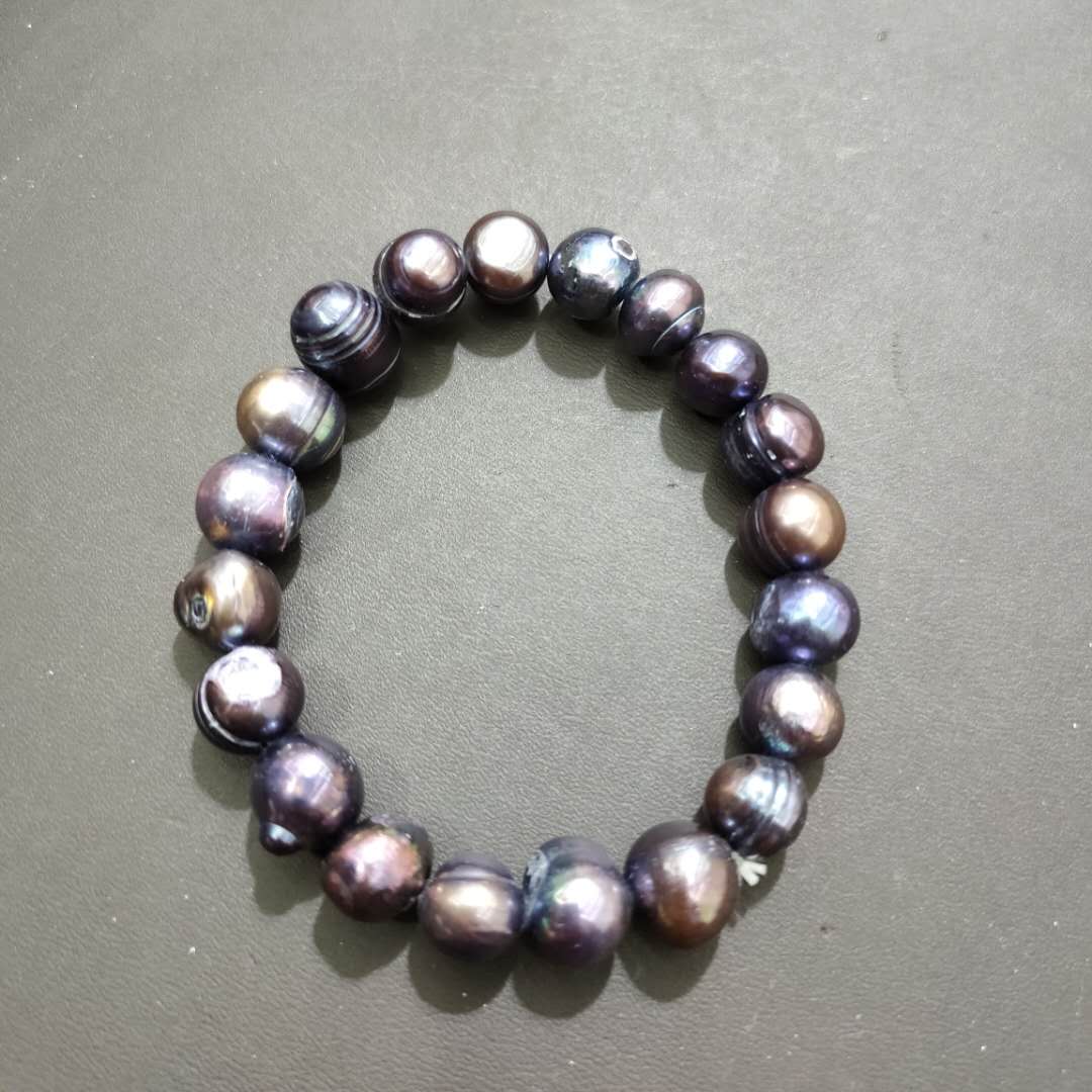 Hot style luxury series string black purple freshwater pearl bracelet thumbnail