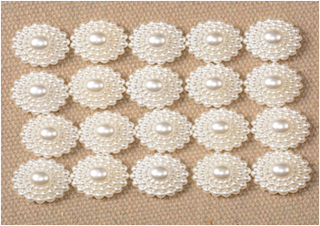 Sunflower-like pearl patch diy semi-circular pearl handmade hair accessories, headwear, children's accessories details Picture