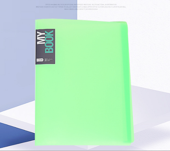 PP资料册a4活页办公文件夹透明插页乐谱夹资料管理册文件册定制