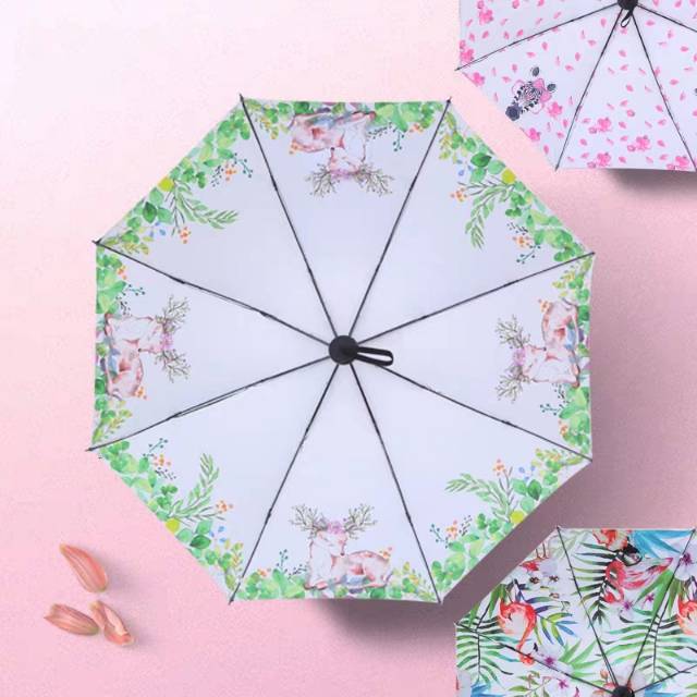 Female student sun umbrella for sun protection and UV protection, suitable for both sunny and rainy days