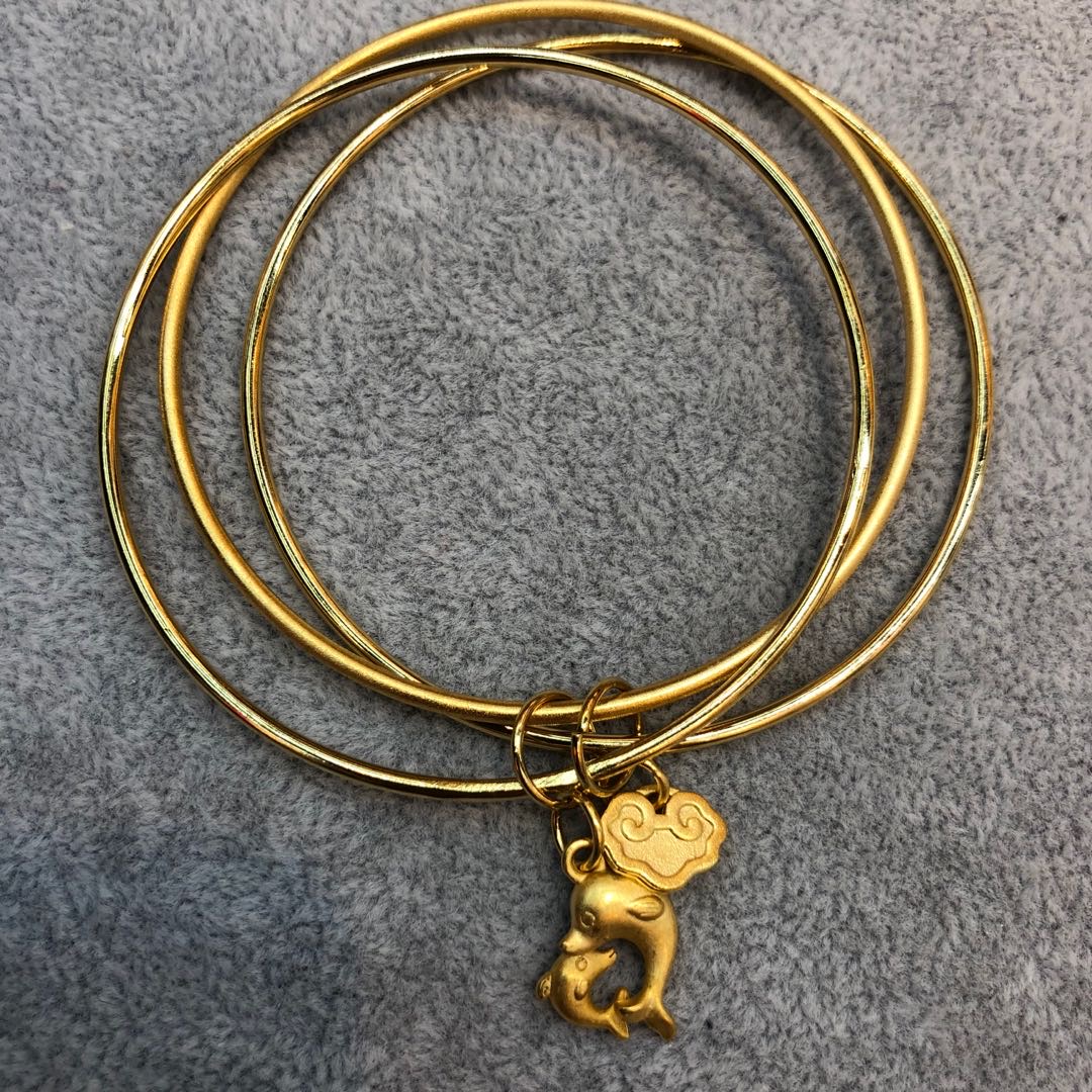 Dolphin Xiangyun Bracelet Brass Gold Plated Three Iii Female Jewelry details Picture