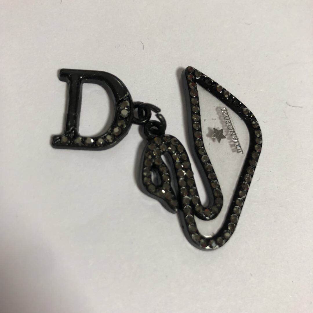 Manufacturers Direct Zinc Alloy Plating Glass A Diamond Hanging Ornaments details Picture