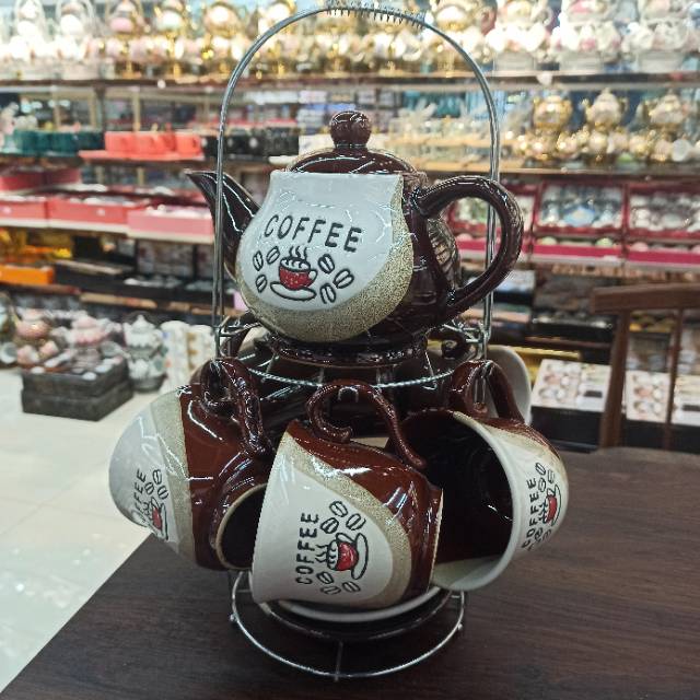 Ceramic tea set coffee cup thumbnail