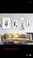 北欧小清新装饰画客厅餐厅沙发背景画组合画图