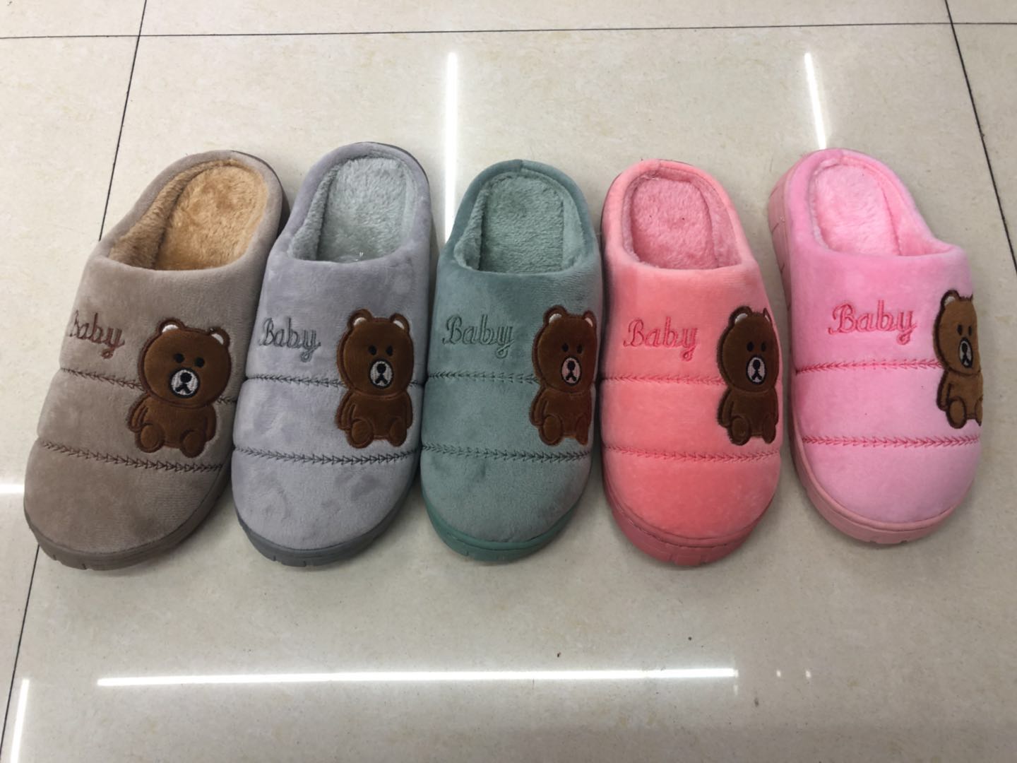 Y563.3 Billion Air 2020 Foreign Trade Bear Men And Women Indoor Cotton Slippers