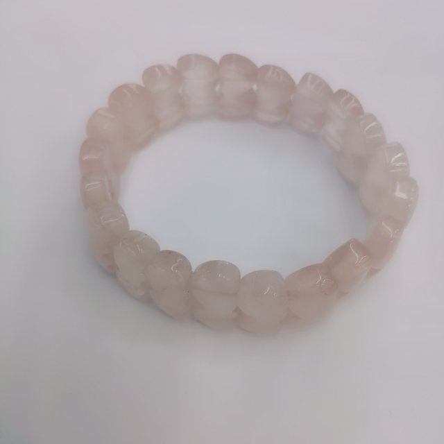 厂家批发粉水晶心心相印手链女士手链首饰外贸专供