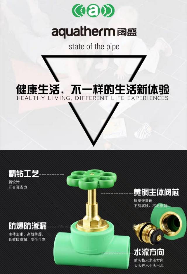 德国进口阔盛阀门冷热家装水管开关PPR阀门截止阀25/6分暗阀