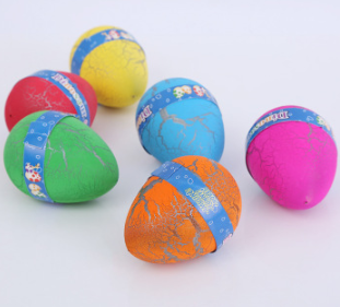 儿童益智特大号彩色裂纹恐龙蛋创意膨胀玩具幼儿园礼品来样定制