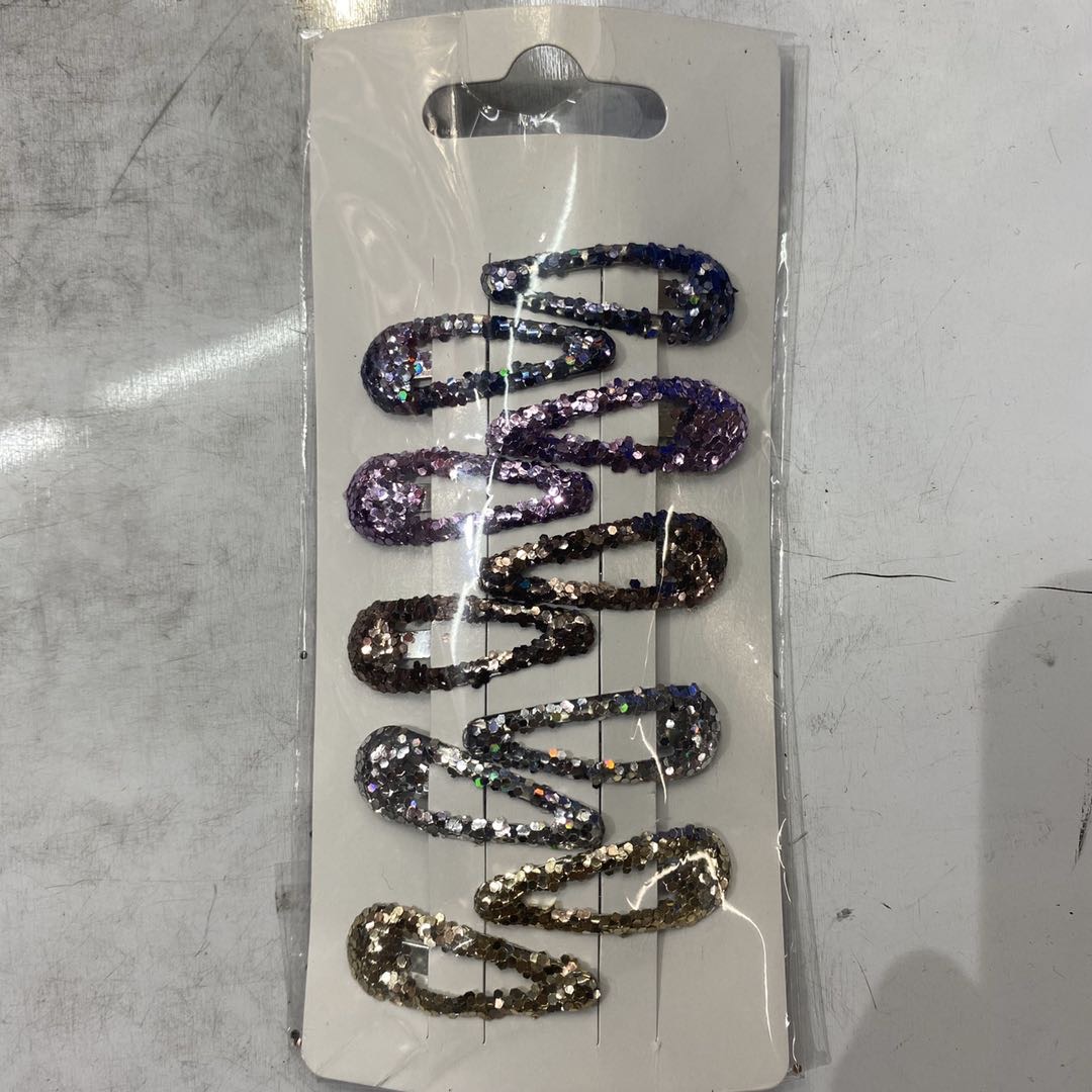Hot new trend fashion sequins ladies and children BB clip to clip thumbnail