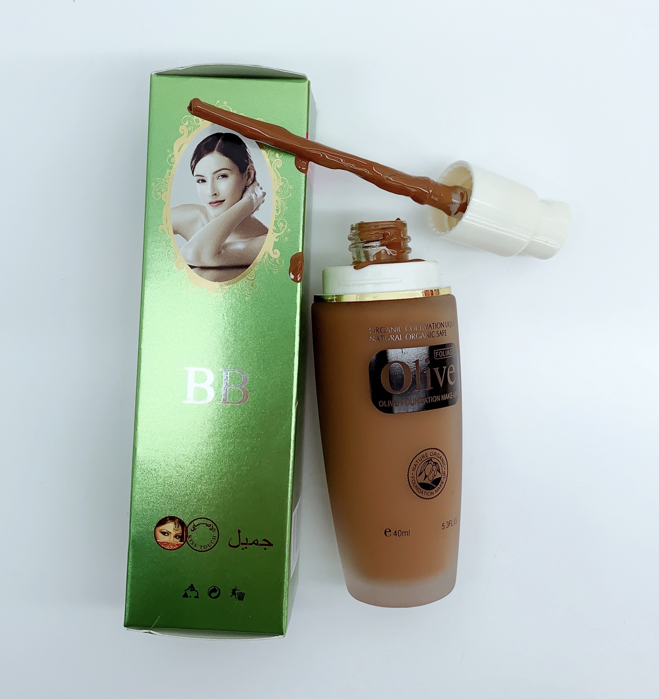 K1006 Kisstouch Liquid Foundation Concealer On The Makeup Is Uniform And Long-Lasting Specification drawing