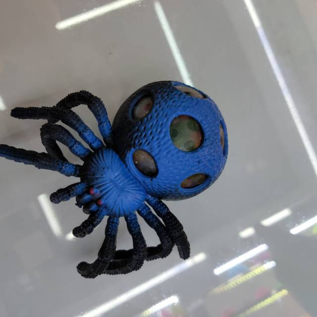 蜘蛛蓝色解压球图