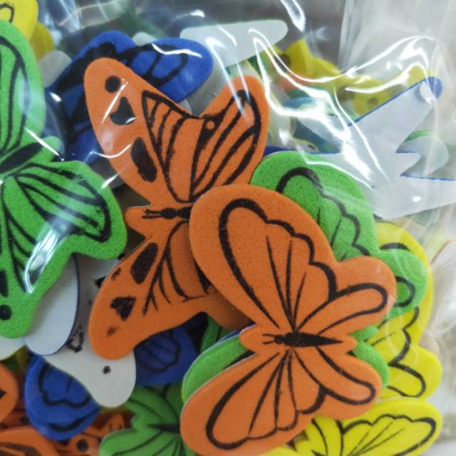 Student supplies: Self-adhesive foam stickers, butterfly stickers Specification image