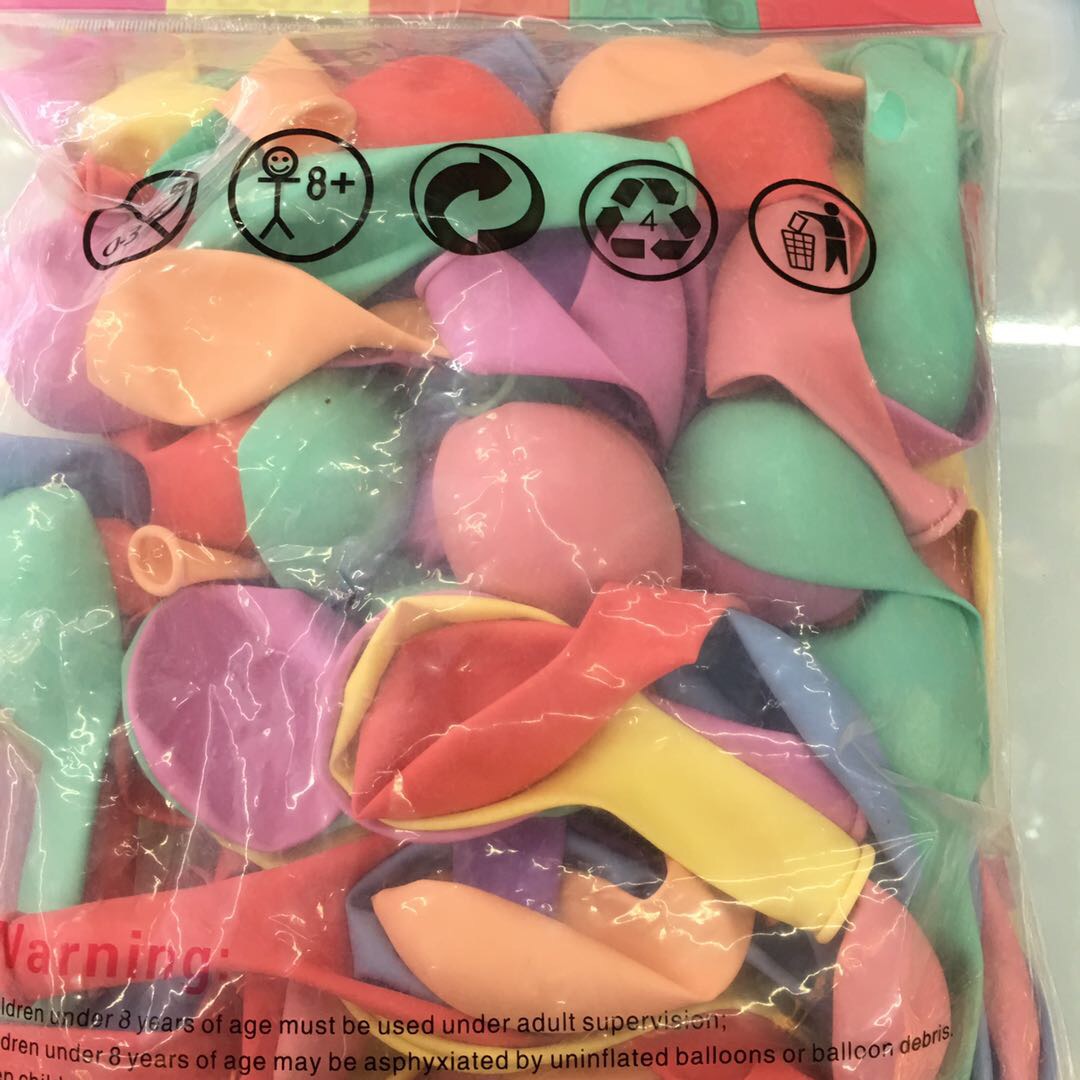 Macaron-colored latex balloons