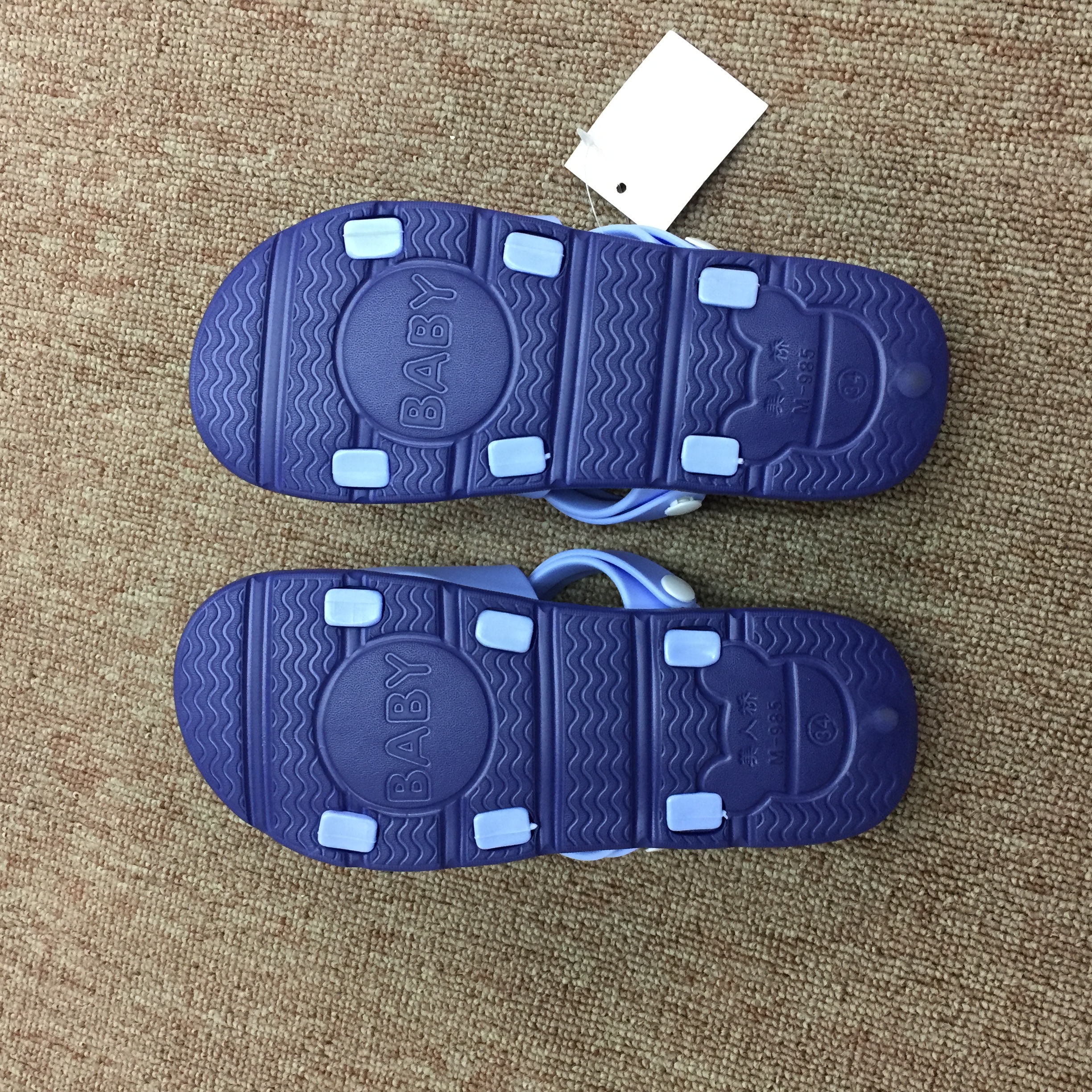 9851 Chaozhou Jieli 2020 Children's Casual Flat Slippers Specification drawing