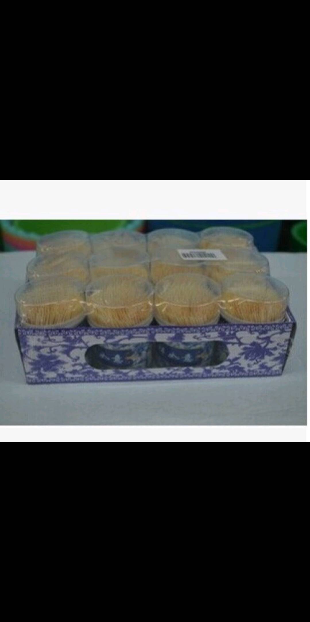 Auspicious Ruyi Cylinder Toothpick Bamboo Department Store Wholesale 12 Barrels A Board 8