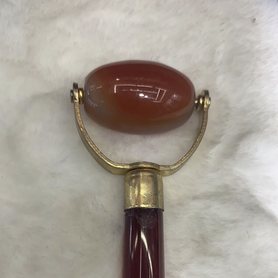 天然红玛瑙玉髓美容棒按摩器瘦脸神器经络活血养颜送闺蜜细节图