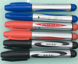 记号笔大头笔快递笔彩色多色装超长单头大容量速干