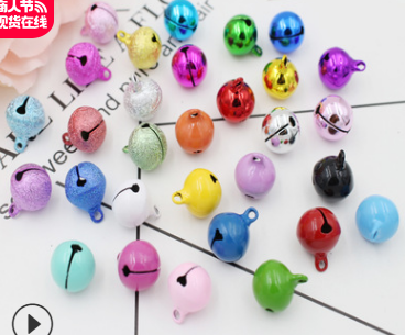 Copper bell scrub crepe word bell color bell DIY bracelet pet accessories thumbnail