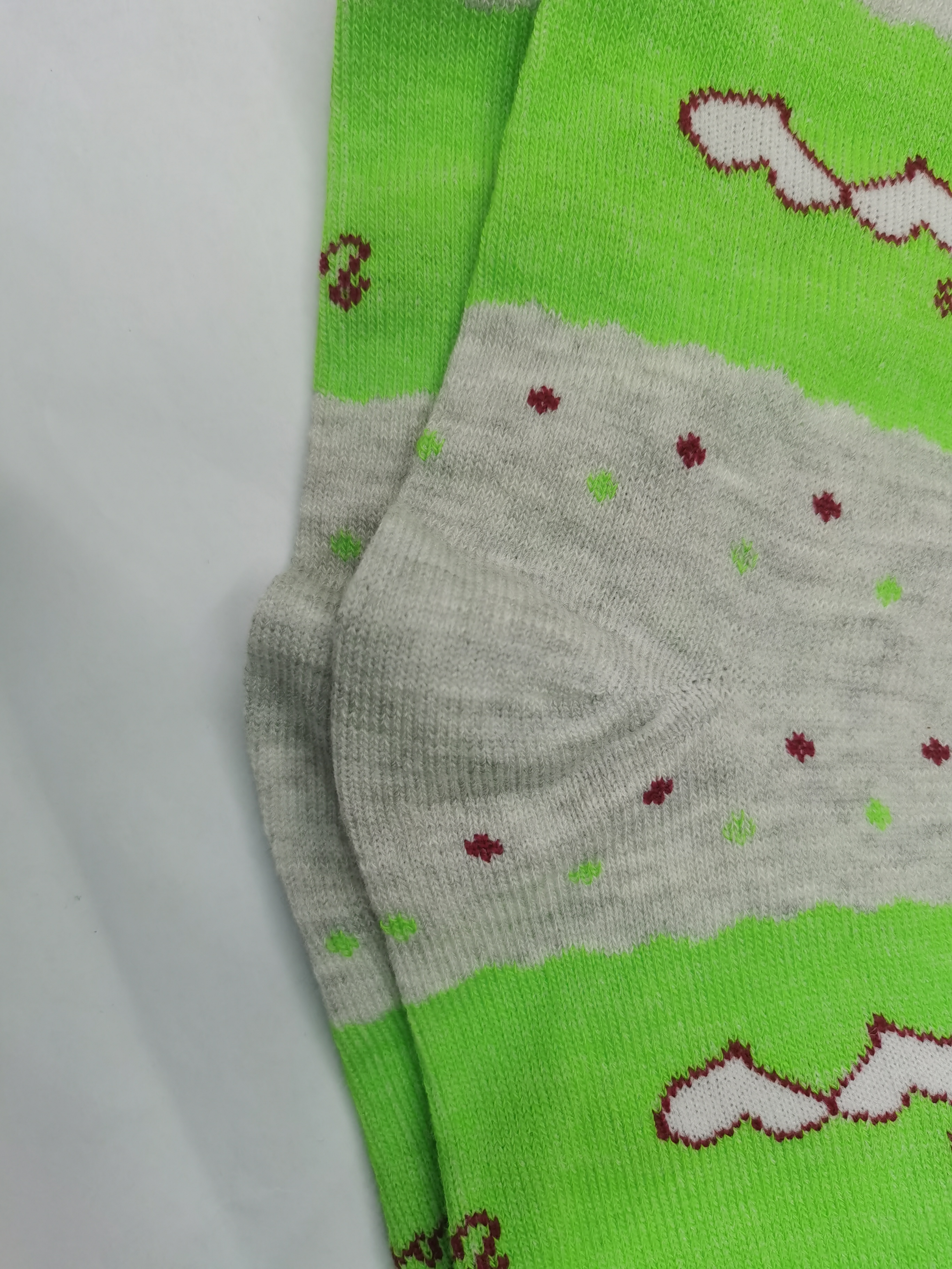 厂家直销外贸舒适卡通白色海鸥清新中厚女袜中筒袜细节图