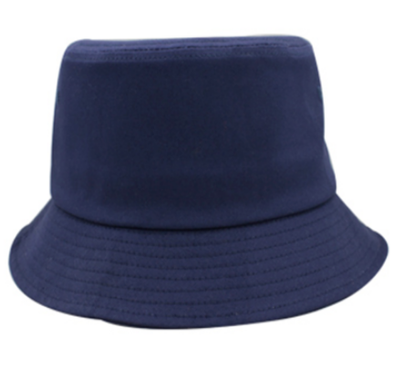 Navy Blue Printing Custom Korean Basin Hat Embroidery Cap Hip Hop Hat Children's Advertising Hat Style