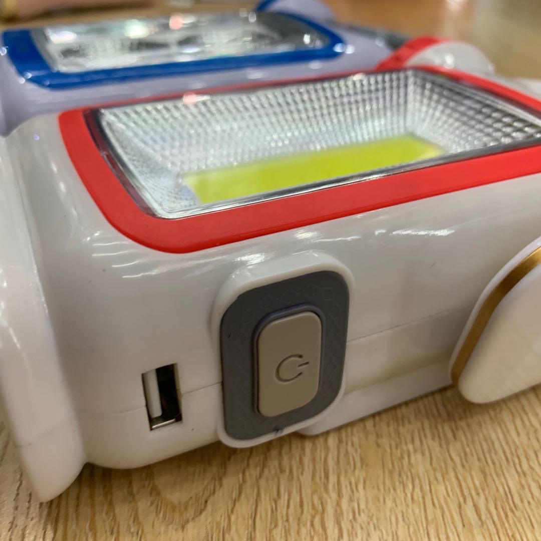 Portable emergency flashlight with hand-cranked power generation details Picture