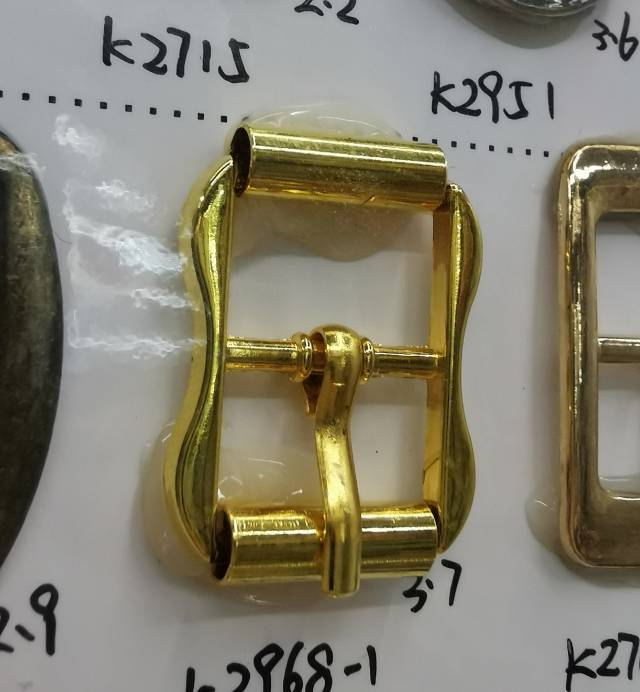 K-2968-1# Gold Zinc Alloy Saying Buckle Belt Buckle Clothing Accessories Buckle Shoes Buckle Clothing Accessories details Picture