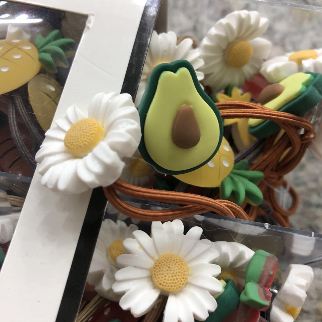 Hyuna style Daisy hair tie, Korean version of Instagram's cute hair accessory, hair tie, hair band, hair band headwear details Picture