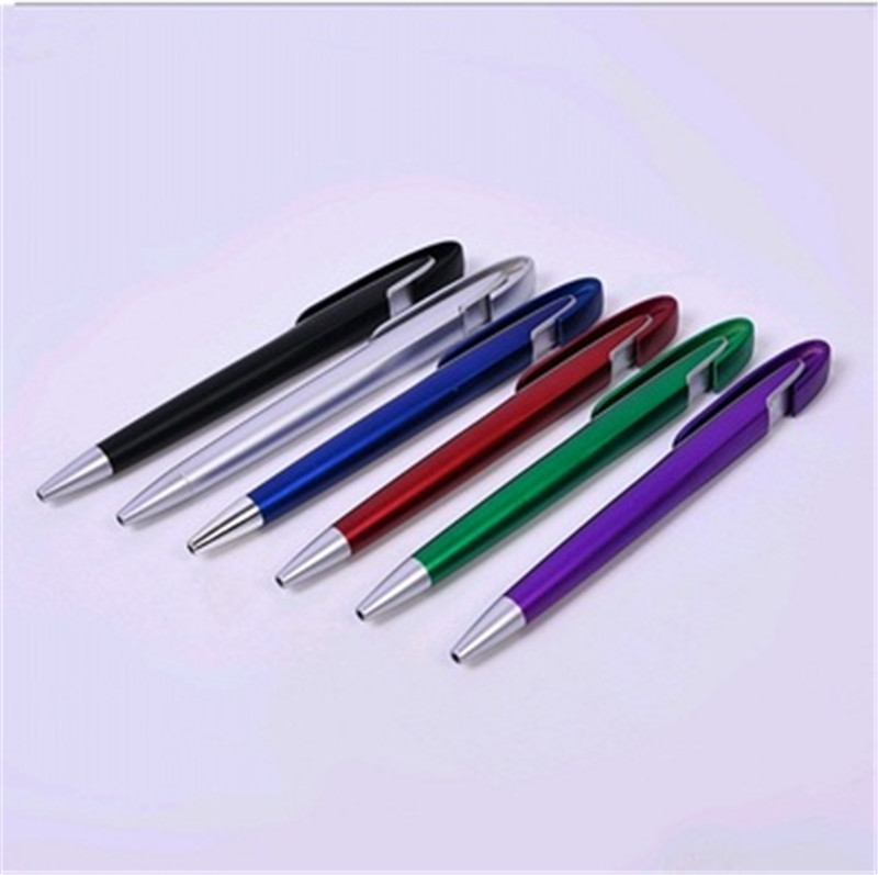 Ballpoint Pen Plastic Pen Two-Color Advertising Pen Printing Logo Two-Color Pen Transparent Pen Multi-Color Pen Customization Specification drawing