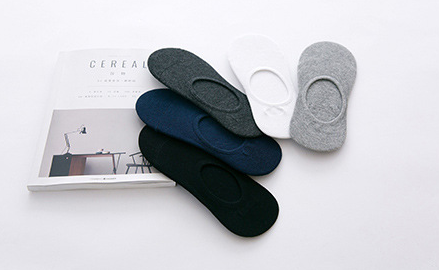 男士春夏款纯色浅口防滑硅胶隐形袜子男棉袜休闲短袜