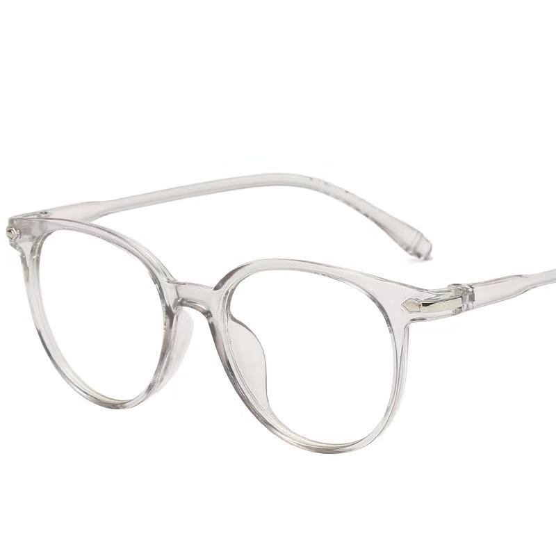 Student myopia glasses frame flat light glasses, low-key, lightweight and artistic photography style, unisplus-gender solid color round frame, 15959 details Picture
