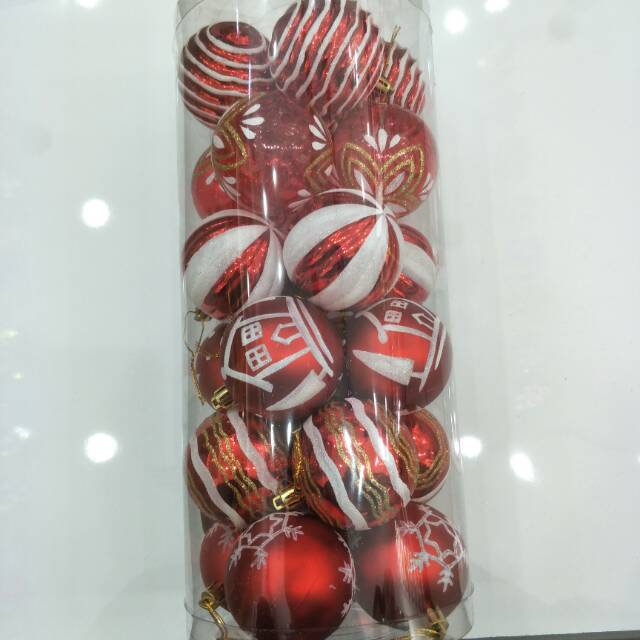 厂家直销新款烫金圣诞彩球圣诞用品礼品