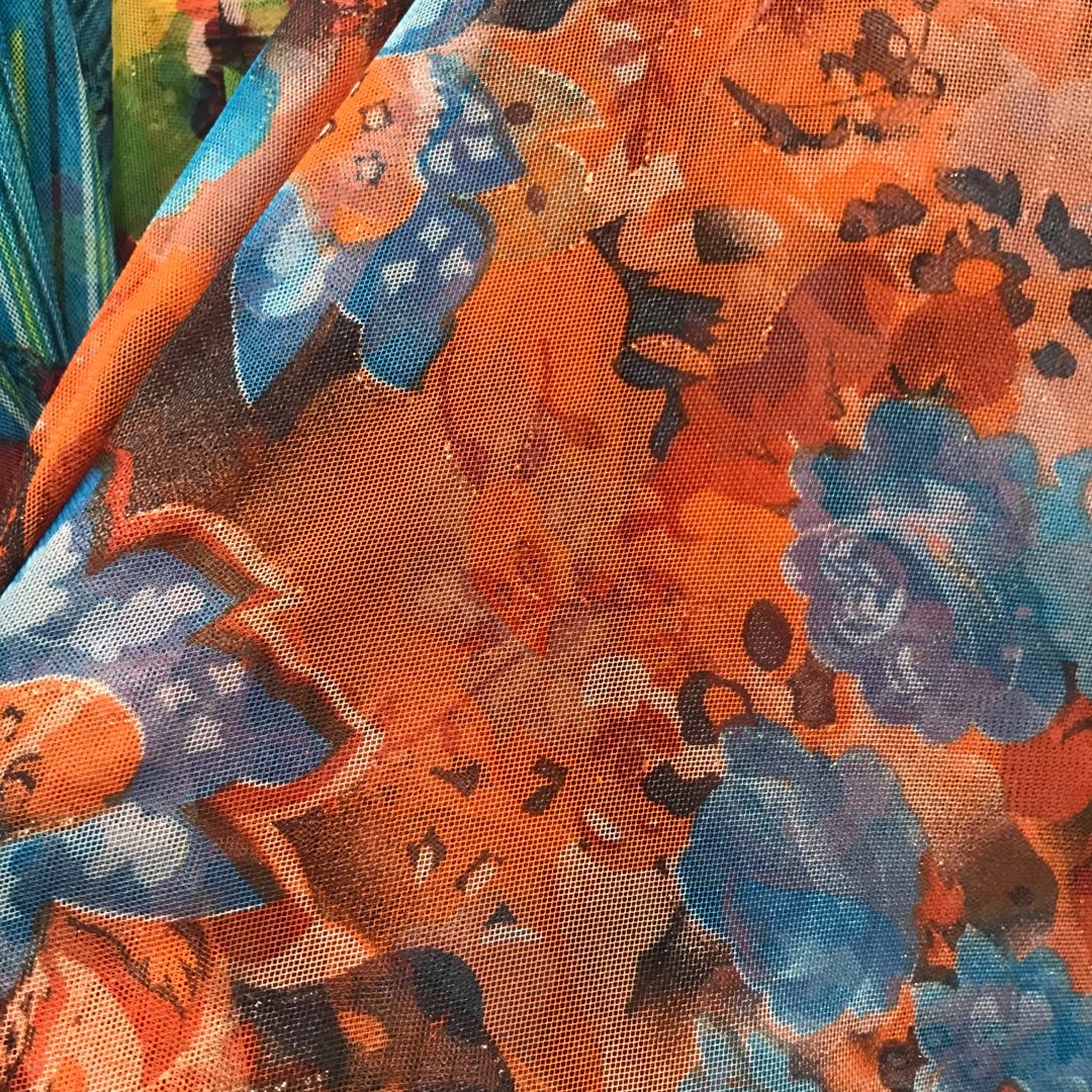 Printed Fine Powder Mesh Yarn With Vertical High-Density Clothing Jewelry Toy Crafts Specification drawing