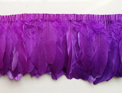 振鑫 厂家 工厂 羽毛大票布边鹅毛羽毛花边 布带羽毛 diy 舞蹈服 样品详情3