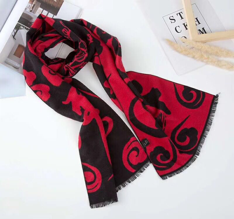 Men's And Women's Winter Warm Festival Xiangyun Imitation Cashmere Scarf