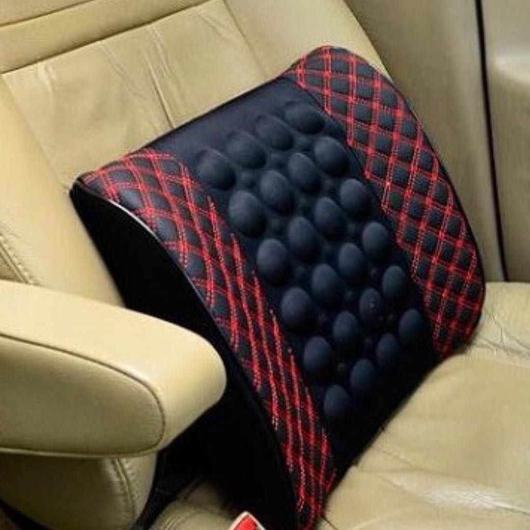 Car lumbar rest pillow, car lumbar pad, electric massage lumbar rest, car lumbar rest massage cushion details Picture