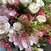 厂家小玫瑰多头直销仿真花绢布装饰仿花束花12头玫瑰产品图