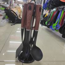 Factory direct selling non-stick cooking utensils set Nylon kitchen utensils and appliances high temperature resistant pan cooking utensils and appliances silicone handle leakage shovel