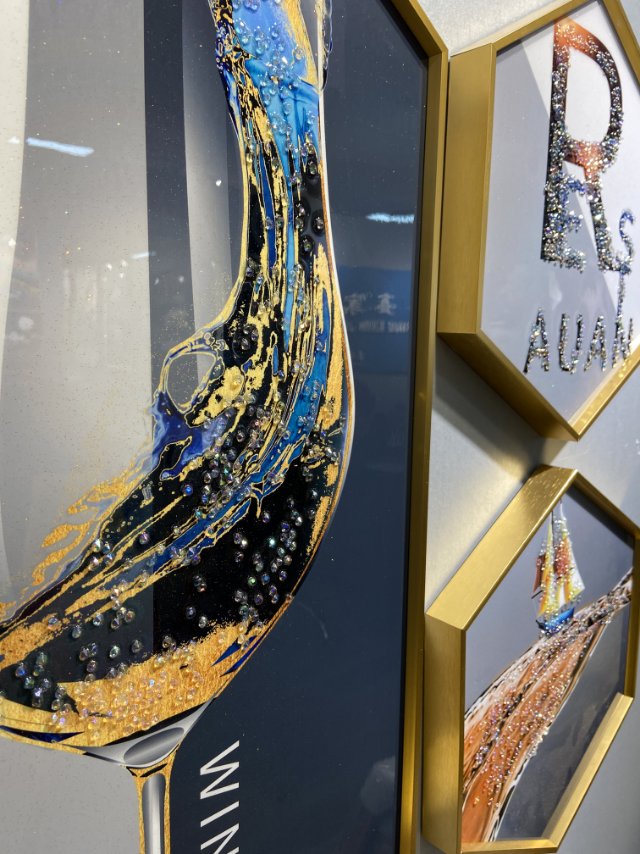 装饰画组合装饰画不规则组合画客厅餐厅挂画床头画细节图