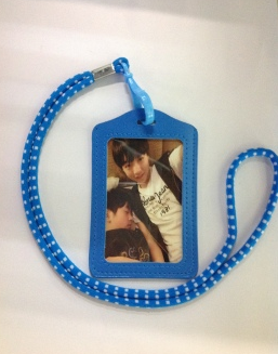Name tag, ID card, cute PU leather cartoon lanyard, bus access card sleeve, name tag Specification drawing