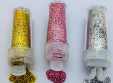 金葱粉翻盖瓶装闪粉厂家直销金粉量款式闪光粉图