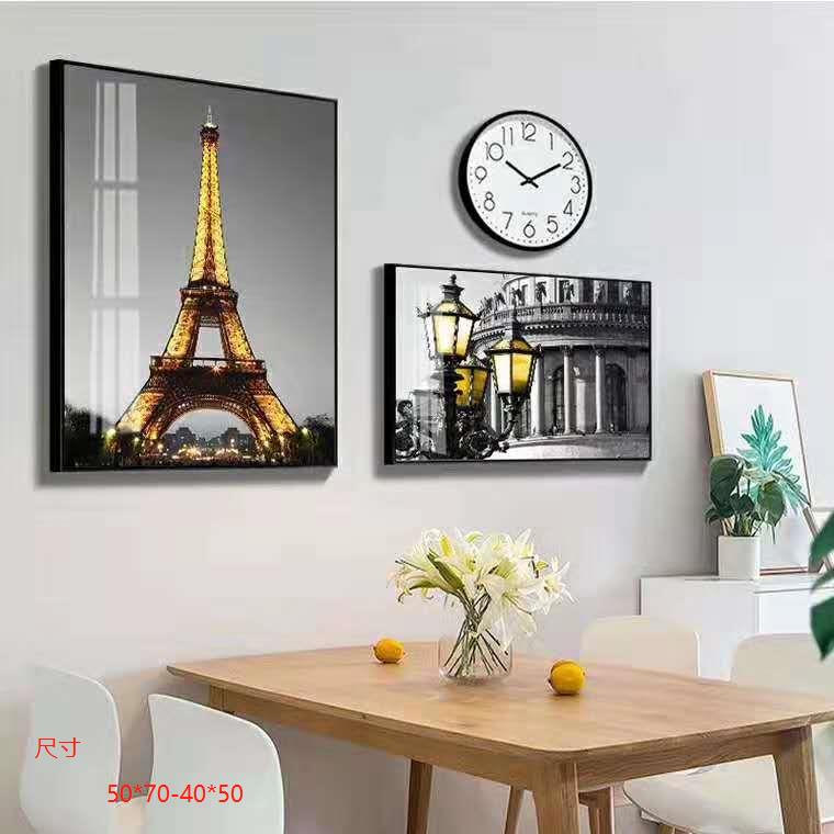 北欧客厅画现代简约客厅入户装饰画餐厅玄关背景抽象挂画床头壁画