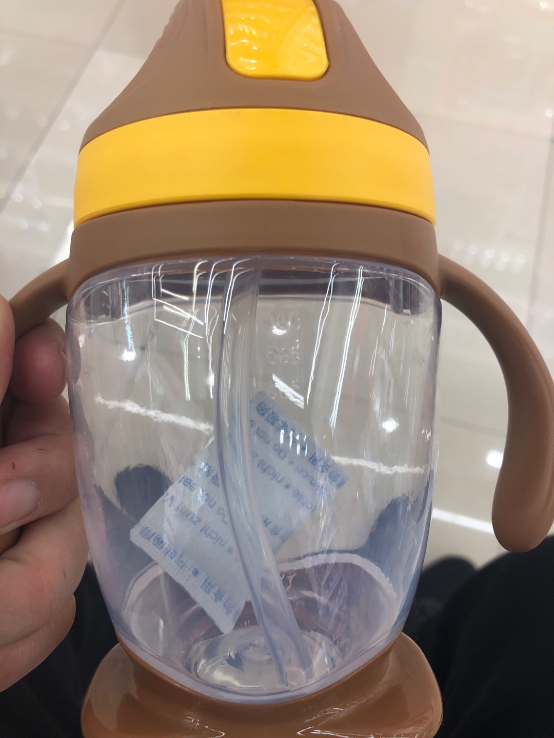 PP材质婴儿水杯300ML大容量爱婴宝品牌产品图