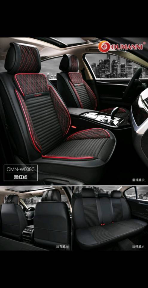 Black linen car seat cushion, seat cushion, automotive products full figure